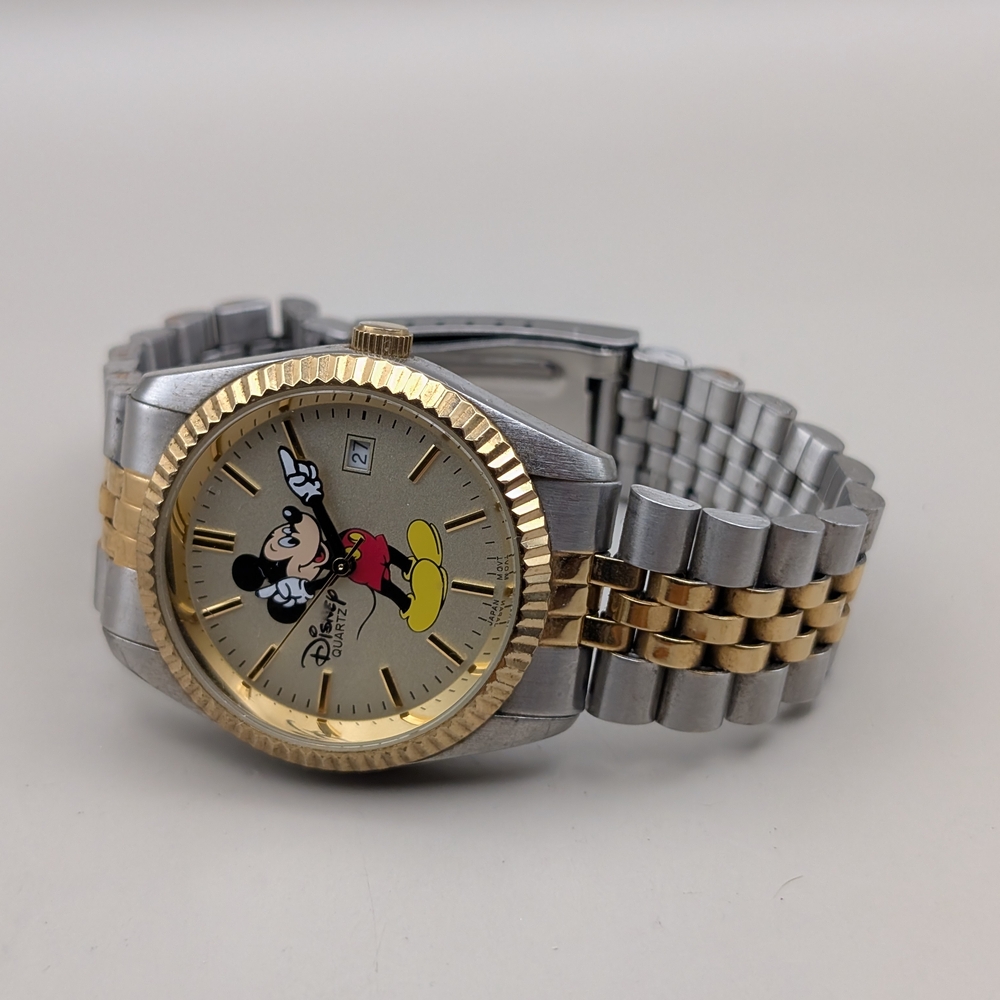 Disney Parks Mickey Mouse Two-Tone Mens Watch